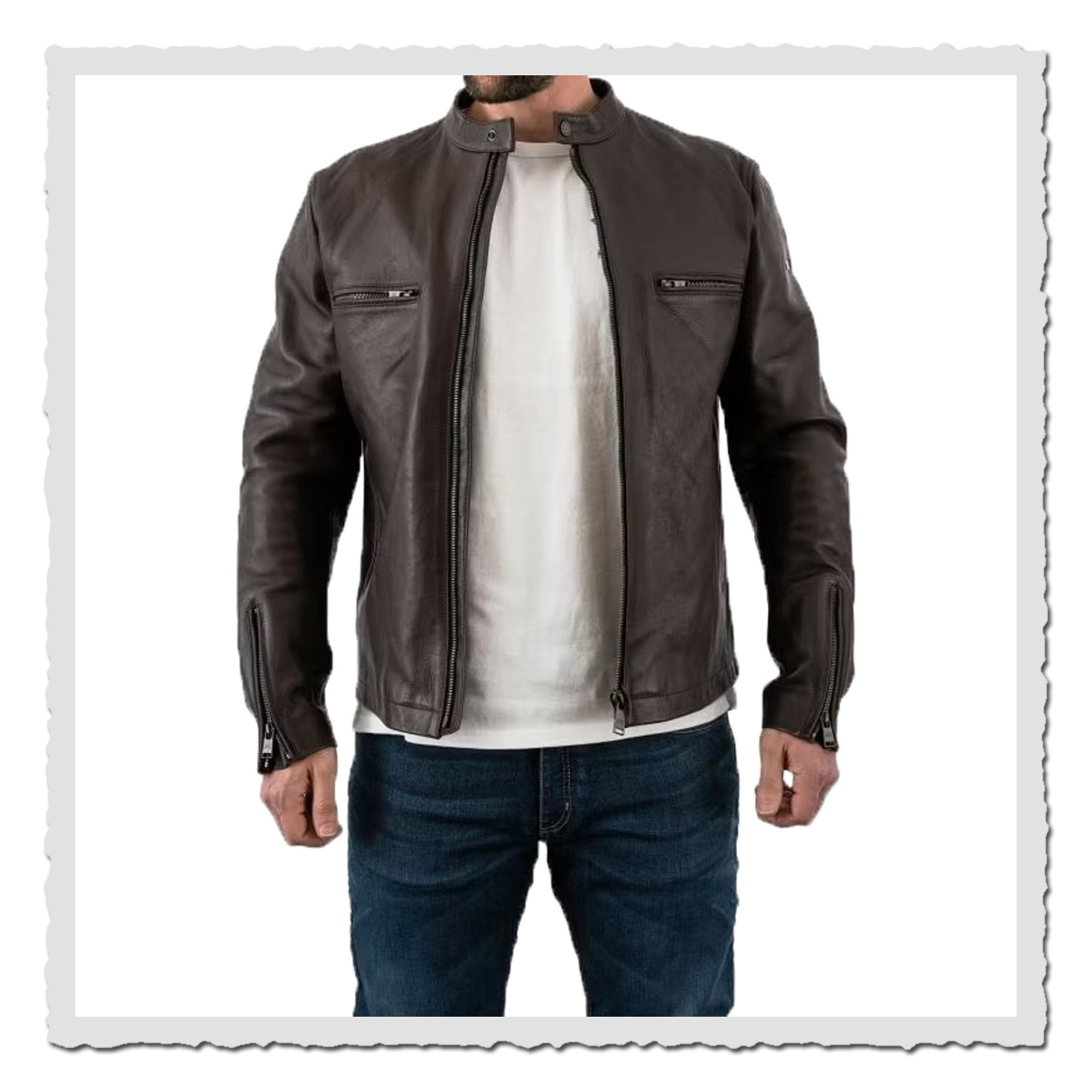Commander Leather Jacket brown